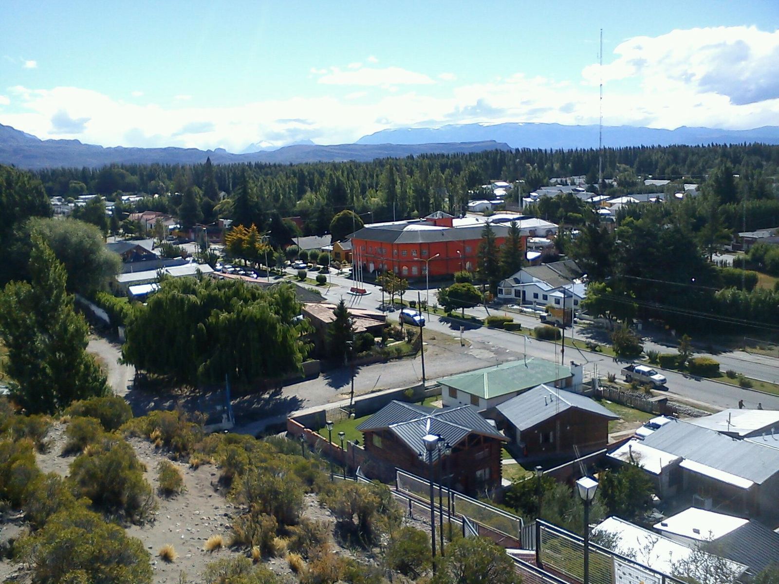 Vista da cidade de Los Antiguos, Santa Cruz